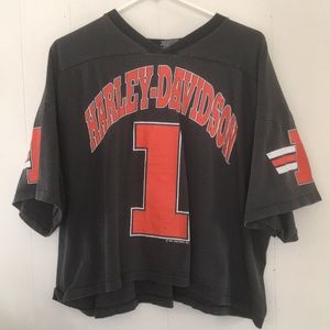 Vintage Harley Davidson Cropped Tee